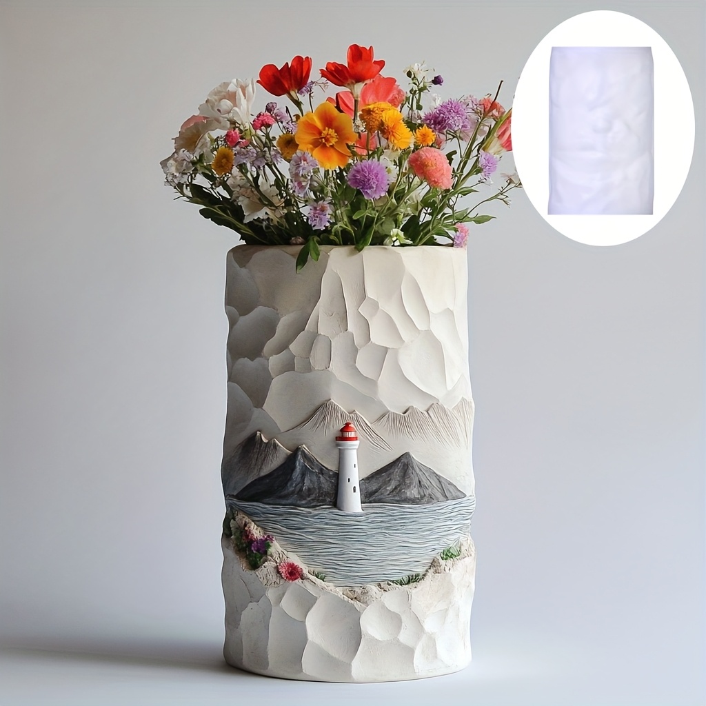 Resin Ocean Wave Mold - Molde de silicona para jarrón de