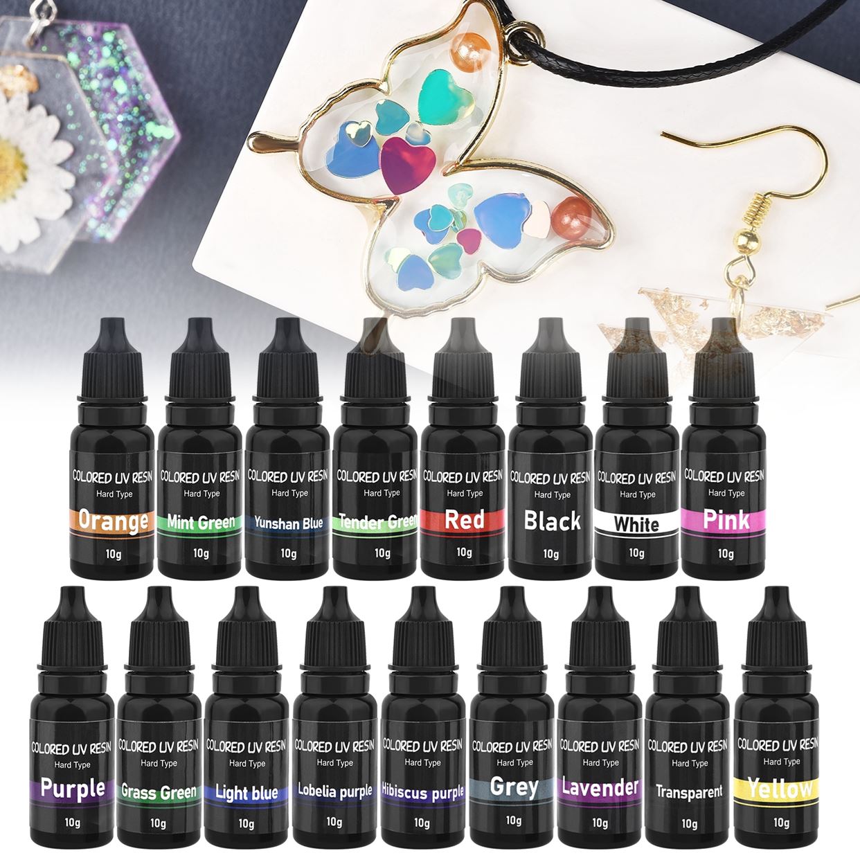 Epoxy Uv Resin Kit - Pegamento de resina epoxi transparente, lápiz
