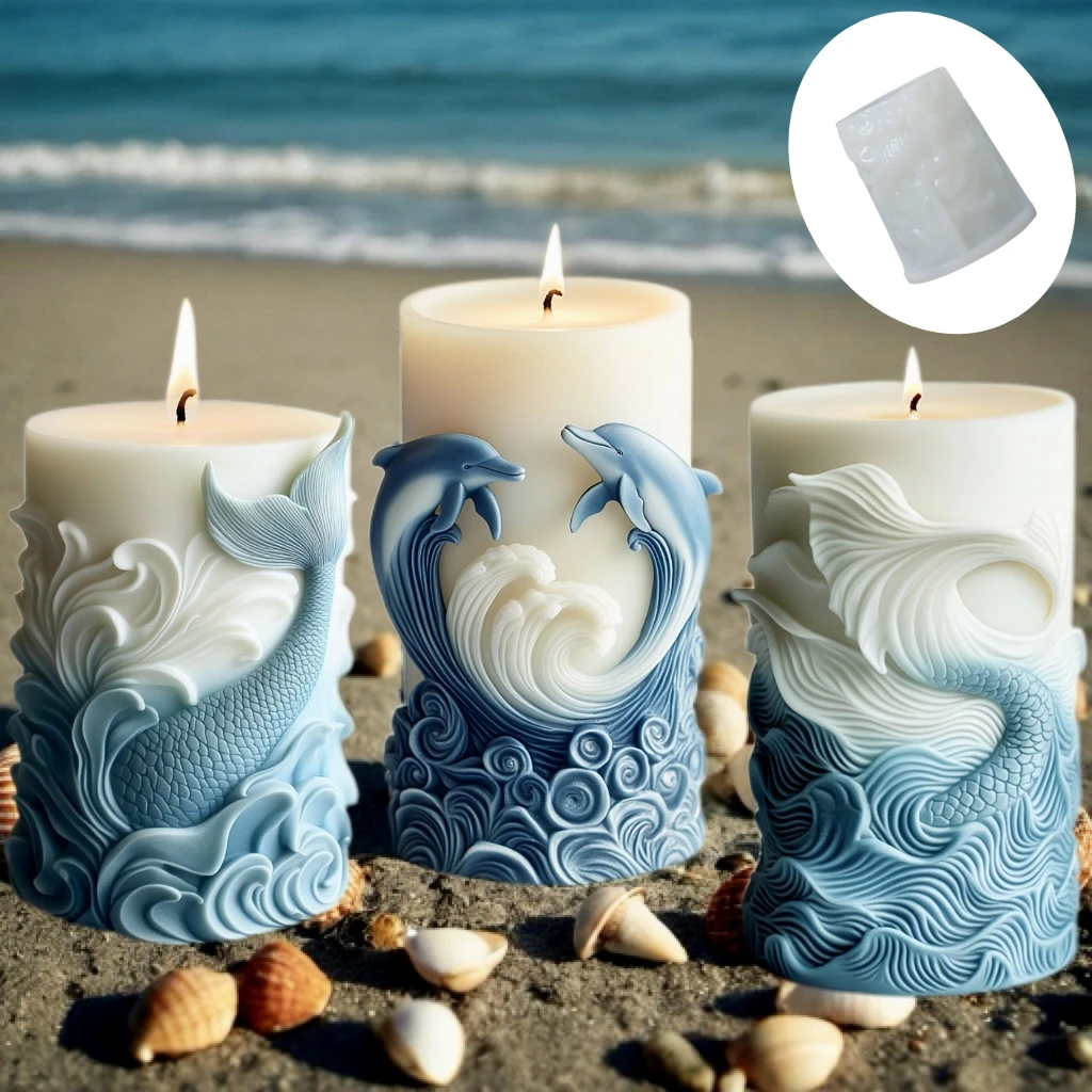 Resin Ocean Wave Mold - DIY ola de mar espuma vela