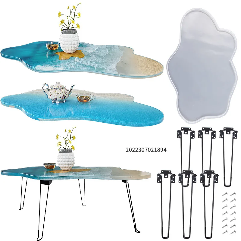 Resin Ocean Wave Mold - Bandeja Irregular grande de 61cm, Molde