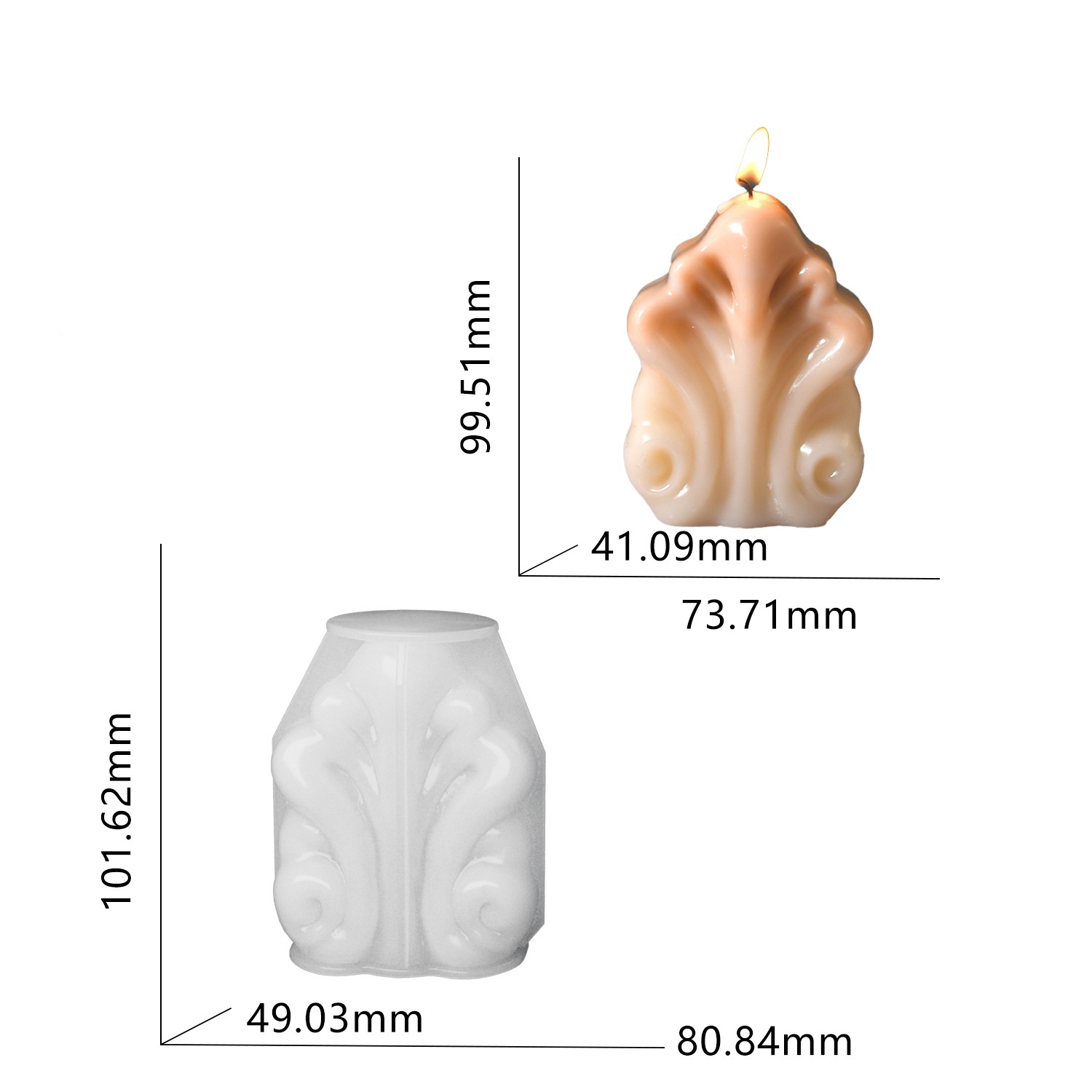 Molde de silicona para velas c - Resin Ocean Wave Mold reseña y precio