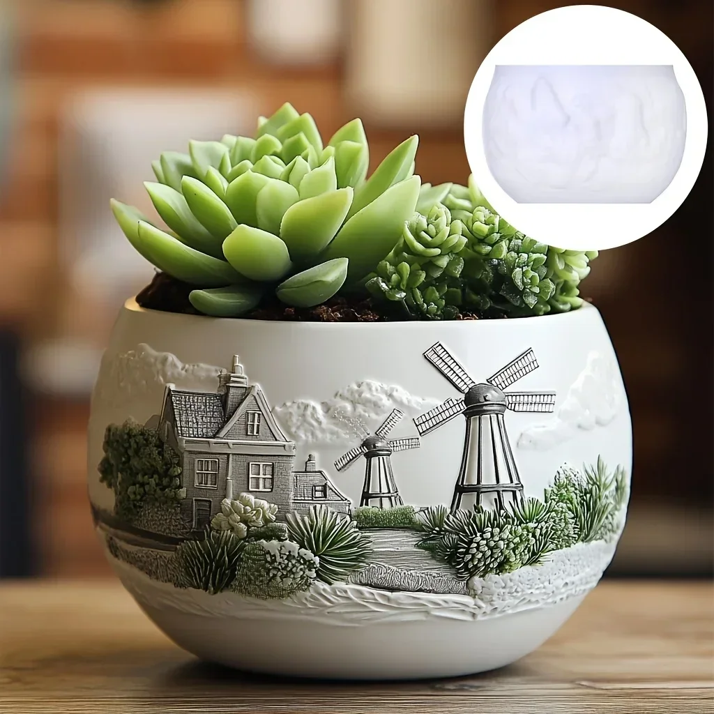 Pareja delfín alivio planta su - Resin Ocean Wave Mold reseña y precio