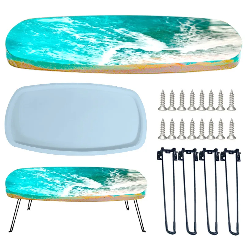 Bandeja Irregular grande de 61 - Resin Ocean Wave Mold reseña y precio